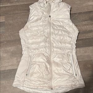 White Puffer Vest Lululemon SZ6